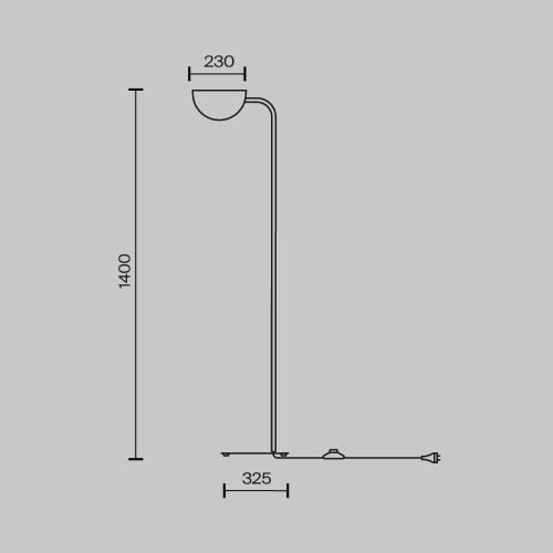 Светильник напольный Maytoni Mollis MOD126FL-01B - фото 3