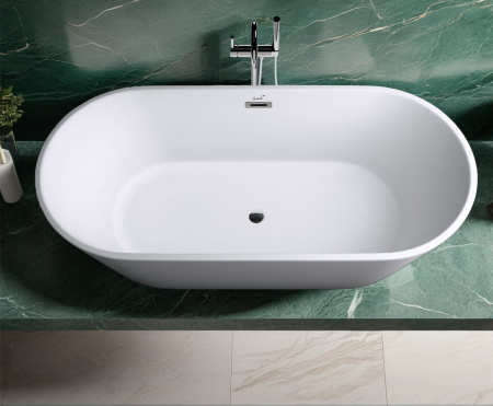 Ванна акриловая Cerutti SPA CT10511 170х75 отдельностоящая овальная с ножками