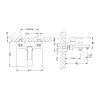 Смеситель для ванны LeMark Aura LM0614CH настенный хром