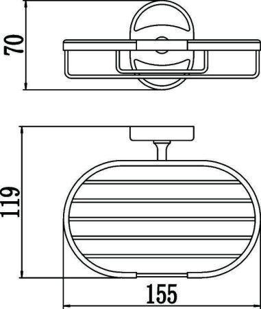 Мыльница Savol S-007032-1