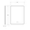 Зеркало с подсветкой BelBagno Marino SPC-MAR-600-800-LED-TCH-SND 60х80 подвесное