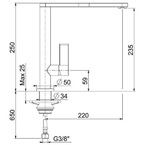 Смеситель для кухни Webert Essential EN920301560 на мойку черный - фото 3