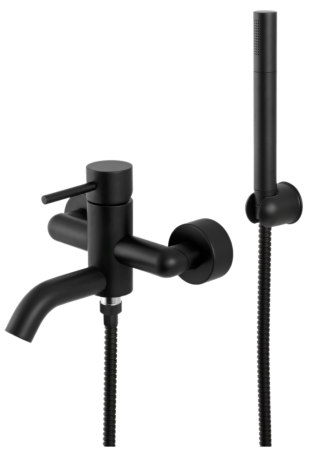 Смеситель для ванны Remer X Style X02NO настенный черный без термостата