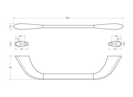 Полотенцедержатель Cezares LINER LINER-TH02-01