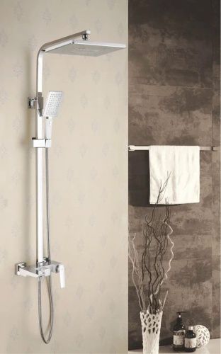 Душевая стойка Rose R1636F настенная цвет белый/хром - фото 4