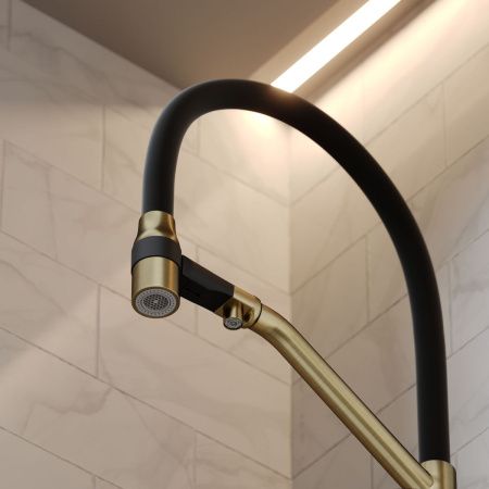 Смеситель для кухни Sancos Orta SC4008BG на мойку золото