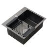 Кухонная мойка Melana ProfLine D5343HB графит 55х45 цвет серый поверхность полированная