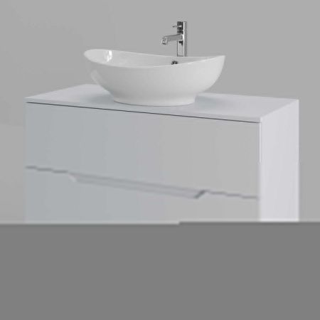 Тумба с раковиной Orange Line Li-100TuwMDF+B08-585W 100х50