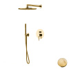 Душевая система Gattoni Circle Two 9190/PDSG встраиваемая золото
