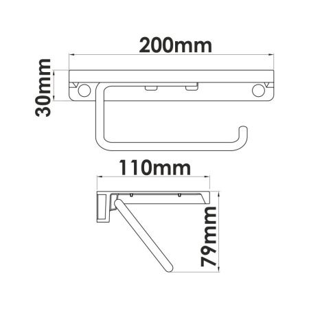 Бумагодержатель WasserKRAFT 1725