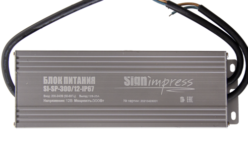 Блок питания SignImpress SI-SP-300/12-IP67 - фото 2