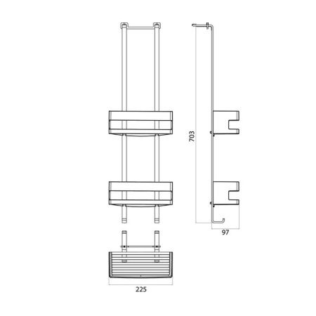 Полка Emco System2 3545 001 25