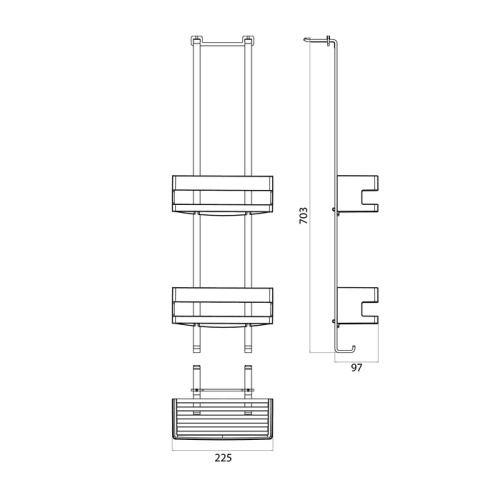 Полка Emco System2 3545 001 25 - фото 2