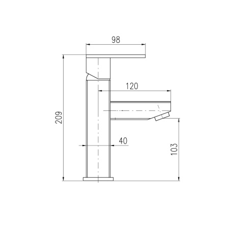 Смеситель RavSlezak Royal ROYAL1029.5 на раковину хром