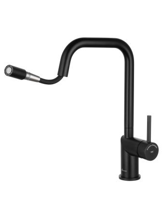 Смеситель для кухни Wonzon & Woghand WW-6018-MB на мойку черный