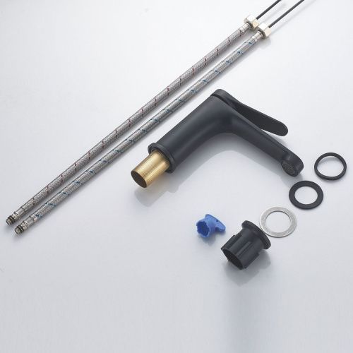 Смеситель Shevanik S6201H на раковину черный - фото 4