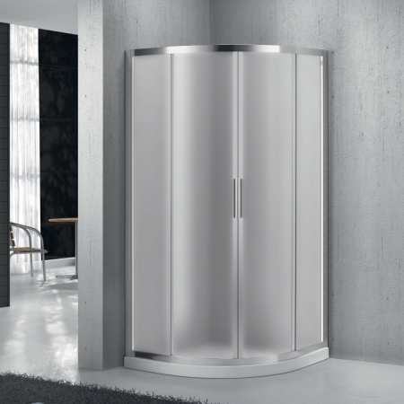 Душевой уголок BelBagno SELA SELA-R-2-90-P-Cr стекло рифленое 6 мм