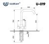 Смеситель для кухни Ulgran Classic U-019-343 на мойку черный