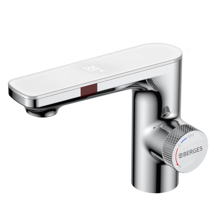 Смеситель сенсорный Berges MORANS 76001 на раковину/столешницу хром глянцевый