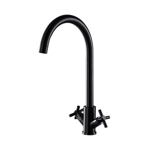 Смеситель для кухни Fashun A54028-7 на мойку черный - фото 2