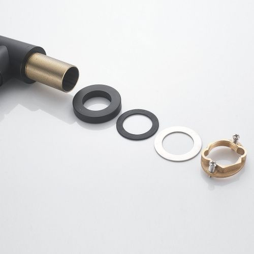 Смеситель для кухни Shevanik S943H-3 на мойку черный - фото 5