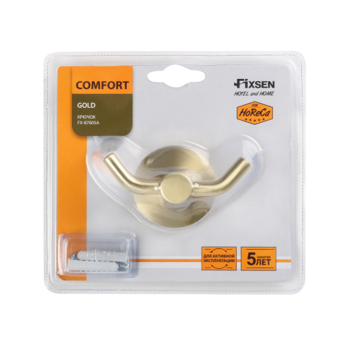 Крючок для ванной Fixsen Comfort gold FX-87005A - фото 2
