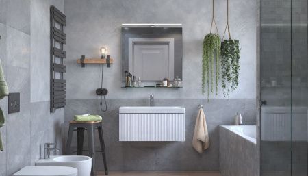 Тумба под раковину Velvex COMPO tp.COM.9696.80.1Y белый глянец 80х40 подвесная цвет белый