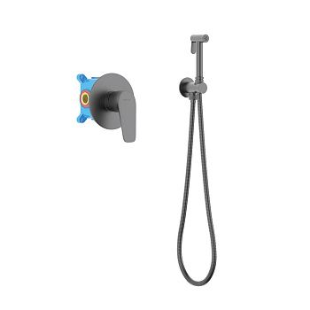 Гигиенический душ Aquatek Бетта AQ1119BGM вороненая сталь