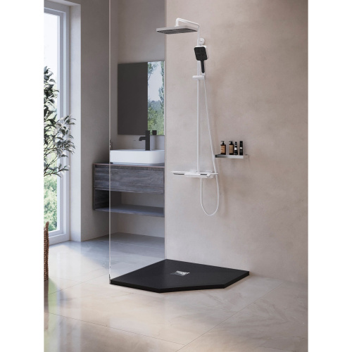 Душевой поддон RGW Stone Tray 16155099-02 90x90  искусственный камень серый - фото 2