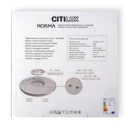 Светильник потолочный Citilux Norma (Норма) CL748400