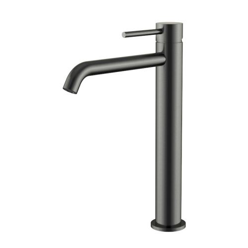 Смеситель для раковины Knotlor ECLIPSE SS-21/GM на столешницу вороненая сталь - фото 2