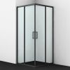 Душевой уголок Wasserkraft Dill 61S 61S03 90х90 стекло прозрачное профиль черный без поддона