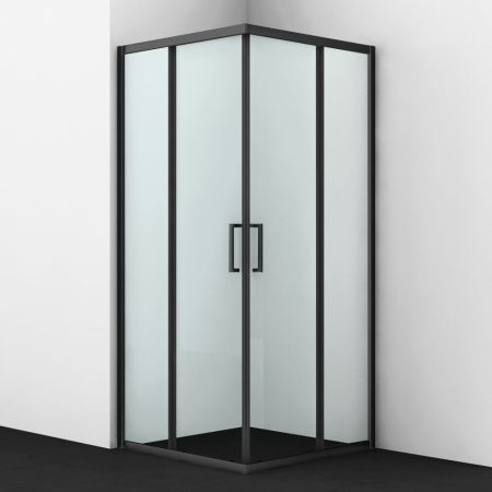 Душевой уголок Wasserkraft Dill 61S 61S03 90х90 стекло прозрачное профиль черный без поддона