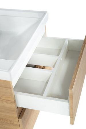 Тумба под раковину Art&Max TECHNO AM-Techno-900-2C-SO-LW674 87х46х50 подвесная цвет дуб мадейра янтарь