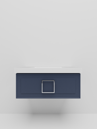 Тумба с раковиной La Fenice CUBO NFNC-01-CUB-BG-80-1-80 80х50 подвесная цвет синий