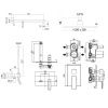 Душевая система Paffoni Elle KITEL018NO105 встраиваемая в стену