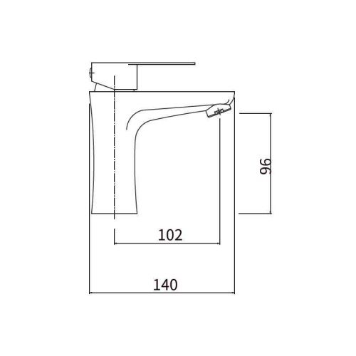 Смеситель Fashun A51115 на раковину сатин - фото 3