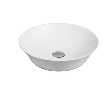 Раковина из санфаянса CeramaLux 9381 42х42 накладная цвет белый