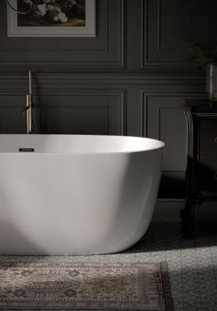 Ванна акриловая Sancos Space FB13 170х80 отдельностоящая овальная с каркасом