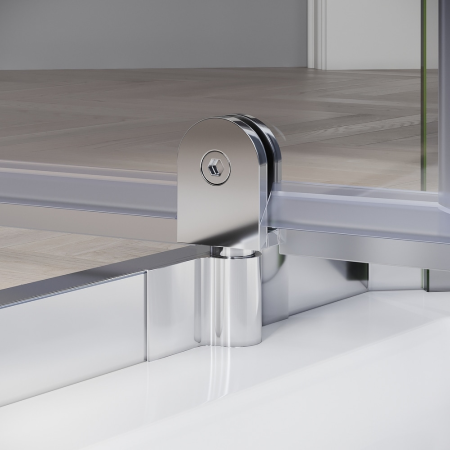 Душевой уголок Parly ZPE911 90х90 стекло тонированное профиль хром глянцевый с поддоном