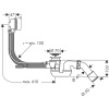 Слив-перелив для ванны Hansgrohe Flexaplus S 58150000 хром
