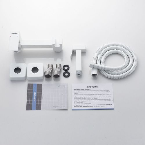 Гигиенический душ со смесителем Shevanik S137C белый - фото 4