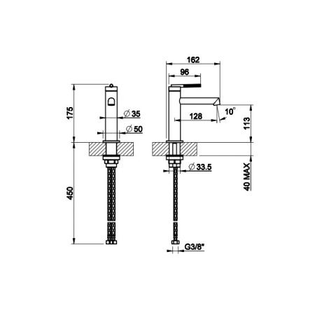 Смеситель Gessi Ingranaggio 63502#031 на раковину хром