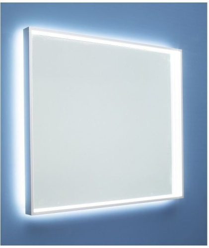 Зеркало в ванную De Aqua Алюминиум AF501900S 90х75 цвет серебро - фото 3