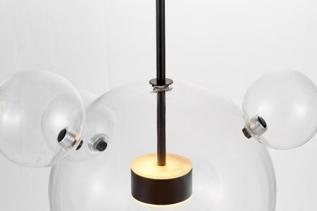 Светильник подвесной Lumina Deco Neroni (Нерони) LDP 6016-3+1 BK