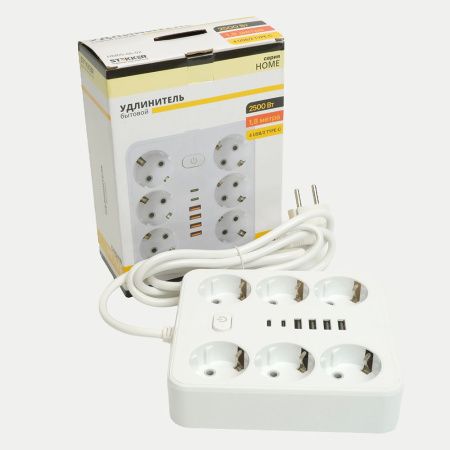 Удлинитель Stekker HM09-66-02 49975