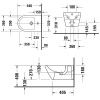 Биде подвесное Duravit D-Neo 2295150000 цвет белый