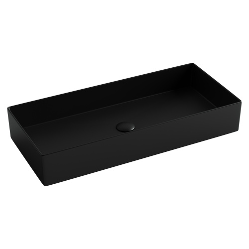 Раковина Ceramica Nova ELEMENT 80 см CN6072MB накладная цвет черный матовый - фото 2