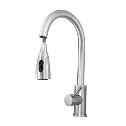 Смеситель для кухни Сантаком 6091 на мойку сталь - фото 2