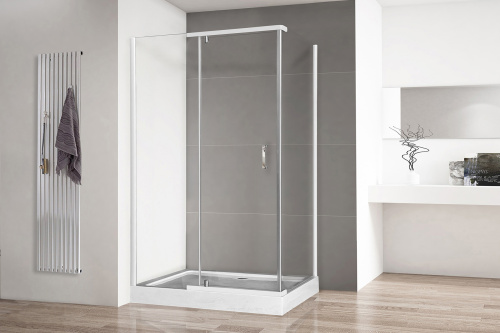 Душевой уголок Royal Bath HPV RB9140HPV-T 140х90 стекло прозрачное профиль белый